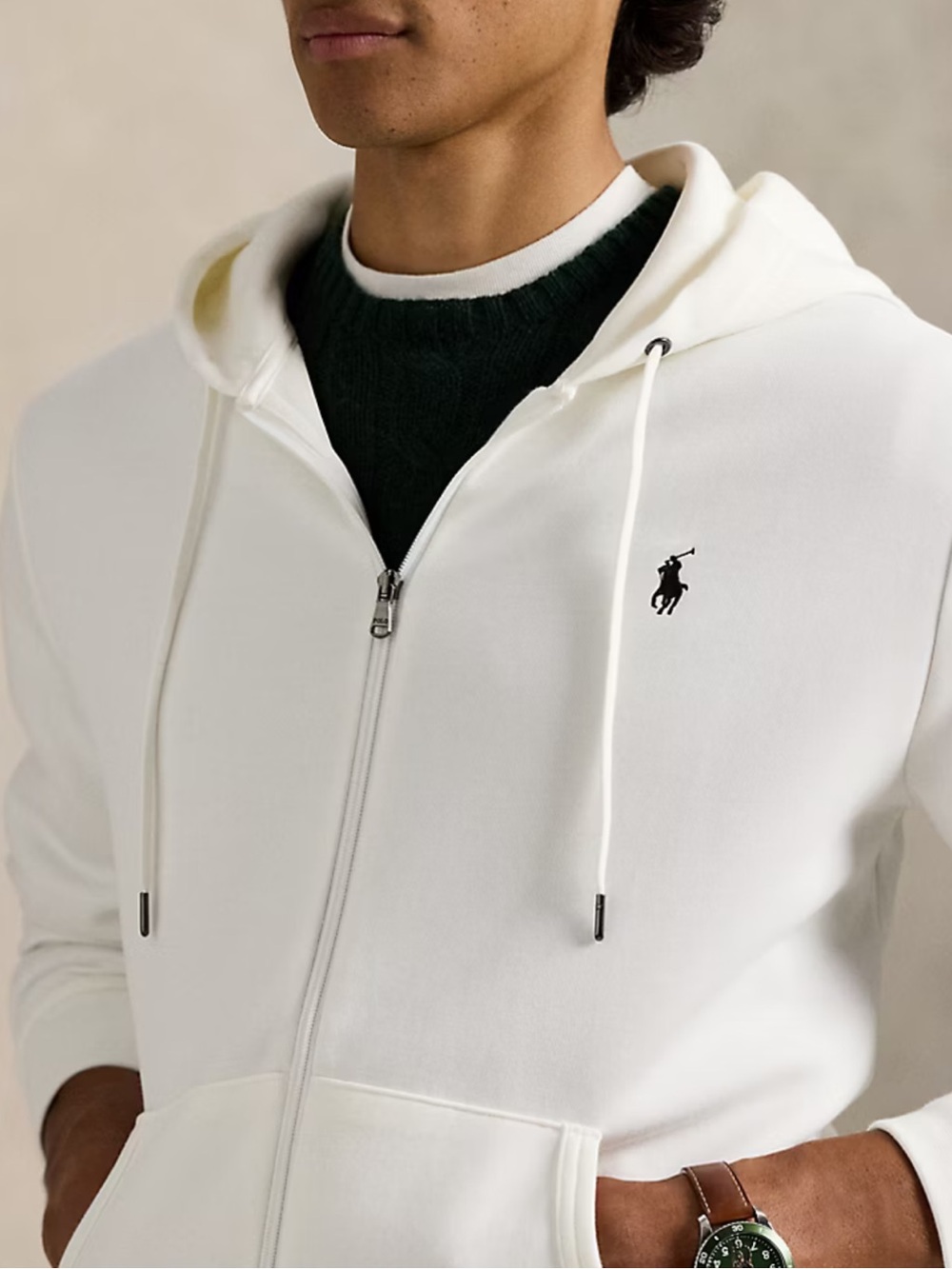 Polo by Ralph Lauren Double-Knit Full-Zip Hoodie - Picture 2 of 10
